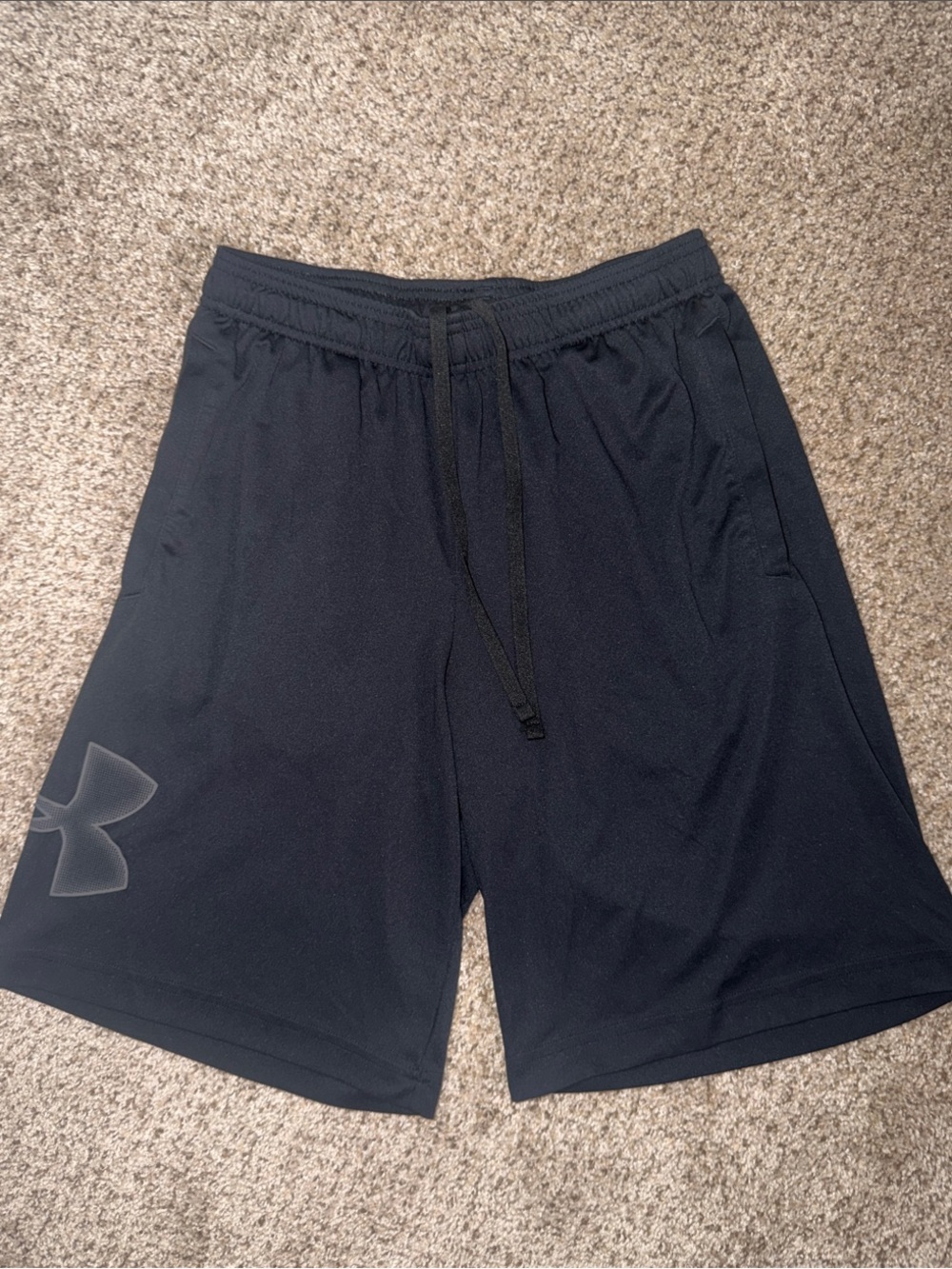 Under Armour Men’s Black Training Shorts with Logo